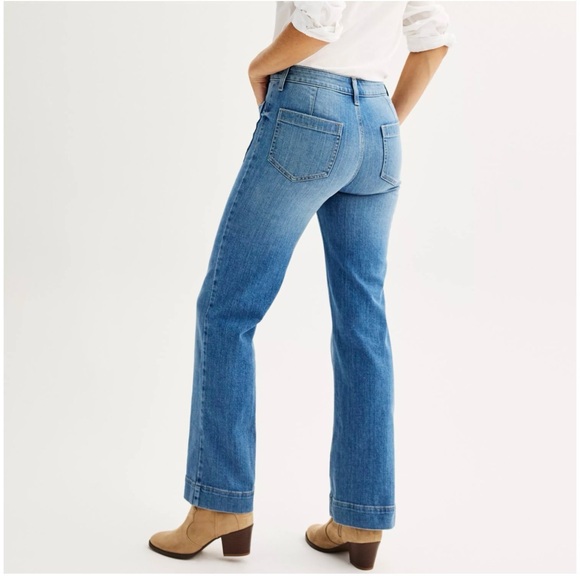 EUC Sonoma Flare Women's Jeans With Front Patch Pockets - Picture 4 of 9